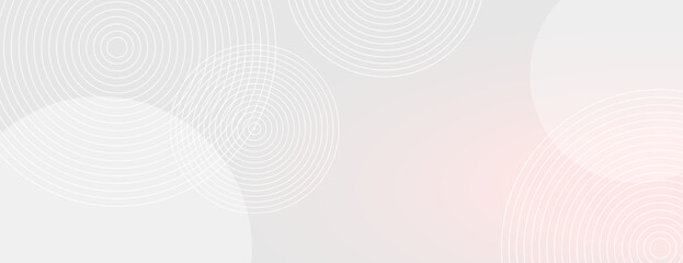 Wall Mural - abstract background with white circular patterns on a light gray background. the gray color and circ