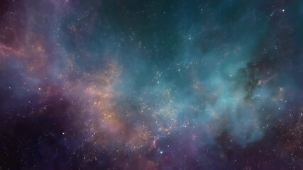 Wall Mural - vast starry night sky with glowing galaxy and sparkling stars in deep outer space, cosmic universe b