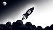 © sumon78 - Bitcoin rocket moon cryptocurrency rising digital currency success futuristic finance night sky dramatic high contrast optimism investment growth innovation