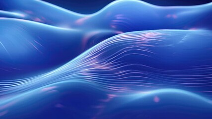 Wall Mural - abstract blue waves. ai.