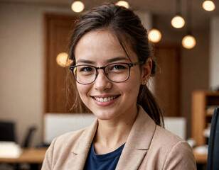 Portrait of a Confident Young Female Software Developer