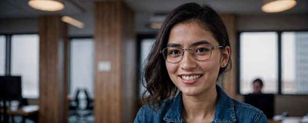 Portrait of a Confident Young Female Software Developer