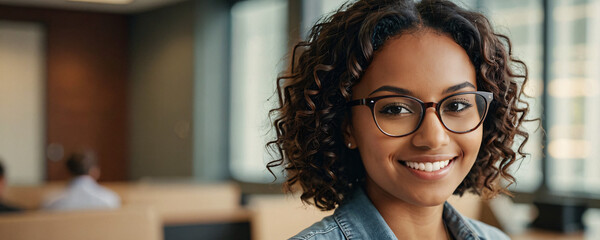 Portrait of a Confident Young Female Software Developer