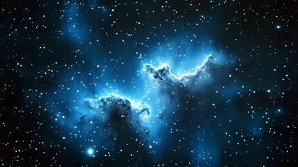 Wall Mural - Stunning Deep Space Nebula with Vibrant Colors and Dazzling Stars Capturing the Cosmos in Detail