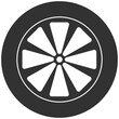 © Alex - Car tire and wheel icon. Rubber automobile tire, road maintenance and vehicle part on transparent background