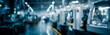 © Imaging L - blurred view of factory aisle with robotic machines