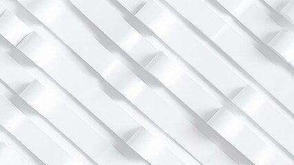 Poster - diagonal white rectangular prism stack, creating a clean, geometric, and modern effect