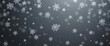 © Tapasii - Abstract winter theme with falling snowflakes on a dark gradient backdrop, designed for Christmas greeting cards, holiday web banners, seasonal presentations, and festive flyers.