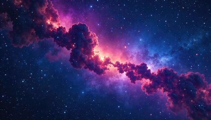 Wall Mural - Night sky ablaze with twinkling constellations, stars shimmering and sparkling, cosmic dust and nebulae adding depth and wonder to the celestial scene , wonder, space, dark sky