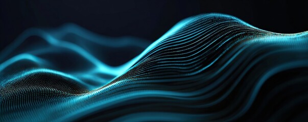 Wall Mural - Modern digital abstract 3D background. Can be used in the description of network abilities, technological processes, digital storages, science, education, etc.