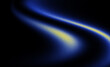 © lija - Grainy texture effect, dark  blue yellow black color gradient background, futuristic banner design, blurred neon color flow.