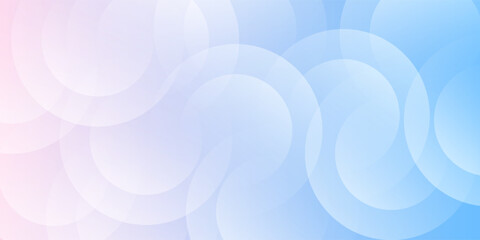 Wall Mural - abstract background .blue and pink gradation. circle effect style. modern minimalist.eps 10