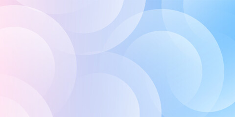 Wall Mural - abstract background .blue and pink gradation. circle effect style. modern minimalist.eps 10