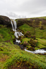 Canvas Print - summer morning view of selvallafoss in iceland.