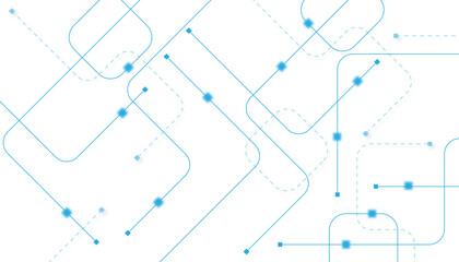 Wall Mural - abstract futuristic technology background. technology background with crossed lines and dots.