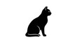 © Icon_ic - Elegant feline silhouette in deep black against stark white backdrop creating visual contrast