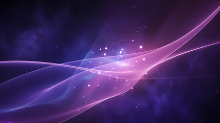 Wall Mural - Abstract purple and pink background with flowing lines and sparkling light effects design graphic element