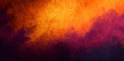 Wall Mural - warm orange and purple background with faint texture, thanksgiving or autumn colors in gradient ligh