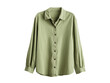 © PNG Boss - Light green collared button up long sleeve shirt image, Isolated, Png Transparent Background