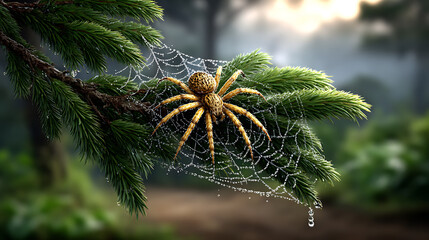 spider on a branch