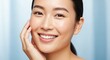 © Abir - Closeup portrait of a happy and radiant young asian woman with a beautiful smile, showcasing healthy, glowing skin and natural beauty