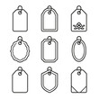 © Дар'я Солтис - Icon collection tag vector symbol outline line contour vintage minimal set icons