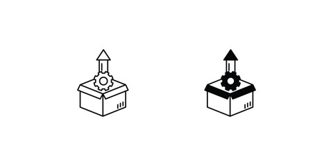 Wall Mural - Product Development set icon with white background vector stock illustration