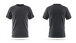© Rehana - Appealing black t-shirt mock-up template for an attractive and inviting look. An alluring 3d t-shirt mock-up for compelling visuals. Engaging front and back view 3d t shirt template