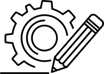 Settings and Preferences Icon, a modern flat vector design representing customization and control. Ideal for applications, websites, and user interface graphics, symbolizing creativity and management.