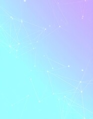 Abstract network graphic with soft color gradients