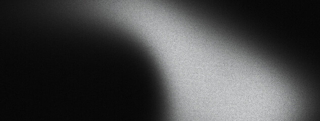 Wall Mural - black and white abstract grainy gradient background, dark noise texture effect with monochrome for p