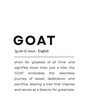 © Crox Studio - GOAT Definition - Printable Wall Art, Gift for Him or Her, Digital Download, Office Decor, Motivational Poster, Teen Gift