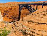 The Glen Canyon Dam Bridge Crosses Glen Canyon and The Colorado River, Glen Canyon National Recreation Area, Arizona, USA