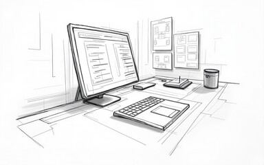 Website designer Creative planning application developer development draft sketch drawing template layout prototype framework wireframe design studio . User experience concept . High quality