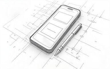 ux graphic designer creative sketch planning application process development prototype wireframe for