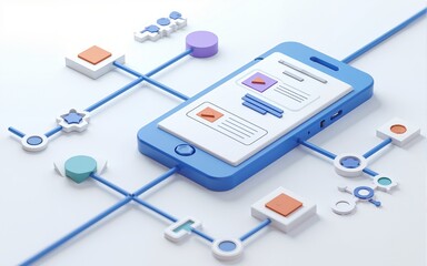 ux ui flowchart connection node graphic designer creative planning application process development d