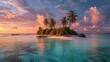 © Khalid - Tropical island paradise at sunset (1)