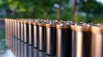 Batteries array silver and copper energy storage technology sustainable power