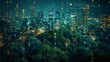 © Supatip - Cityscape with futuristic technology, blending nature and urban life, suggesting a digital transformation