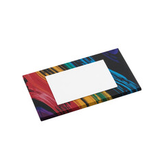 Wall Mural - Isolated brushstroke art block showcasing diverse color gradients and textures in studio lighting