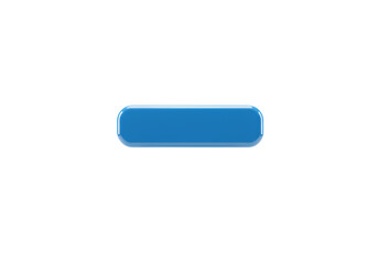 Isolated Blue Rounded Button Shape Illustration With Transparent Background