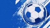 Dynamic soccer ball graphic