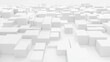 © wikkie - Abstract white geometric cube pattern