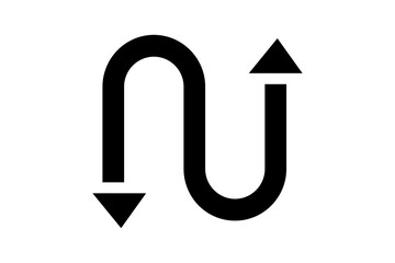 Straight pointed arrow icon. Black arrow pointing to the right. Black direction pointer
