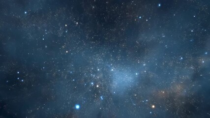 Wall Mural - Vast star field in deep outer space with countless twinkling stars and cosmic dust clouds, breathtaking astronomy background depicting the distant universe many light years away from earth