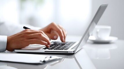 Wall Mural - brainstorming productivity laptop