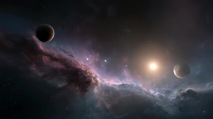 Wall Mural - High definition deep space background with countless bright stars, colorful cosmic dust clouds, and vibrant starry night sky texture in vast outer space astronomy scene