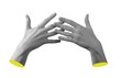 © valiantsin - Female hands with fingers linked in intertwined gesture, expressing unity and connection with