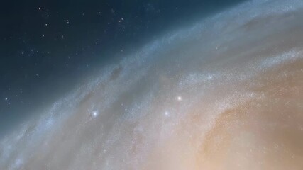 Wall Mural - breathtaking andromeda galaxy in deep outer space with millions of stars, glowing nebula clouds, and