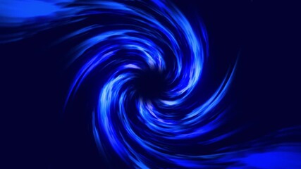 Wall Mural - Abstract animation of a swirling vortex of vibrant blue light trails against a dark background.
